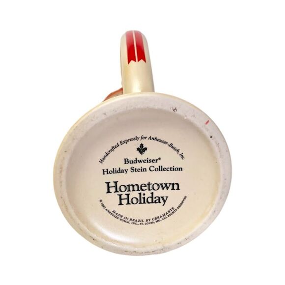 Vintage 1993 Anheuser Busch Budweiser Holiday Beer Stein Mug Cup Clydesdales - Picture 6 of 6